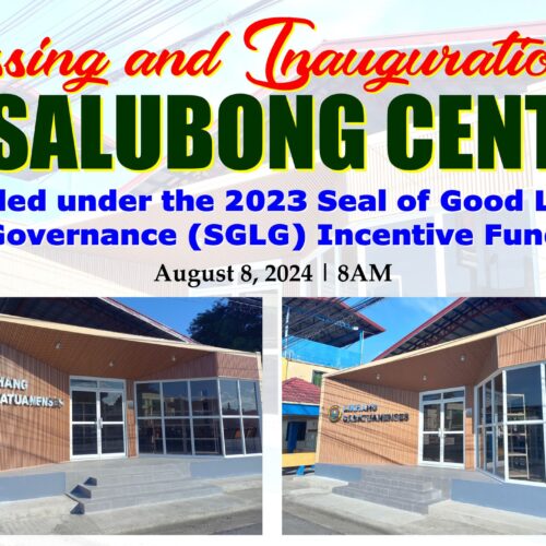 BLESSING AND INAUGURATION OF PASALUBONG CENTER